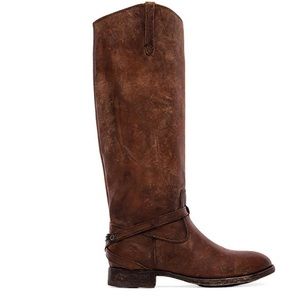 Lindsay Plate Frye Boot in Cognac